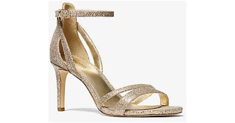 michael kors francine glitter sandal|kimberly glitter mesh sandals.